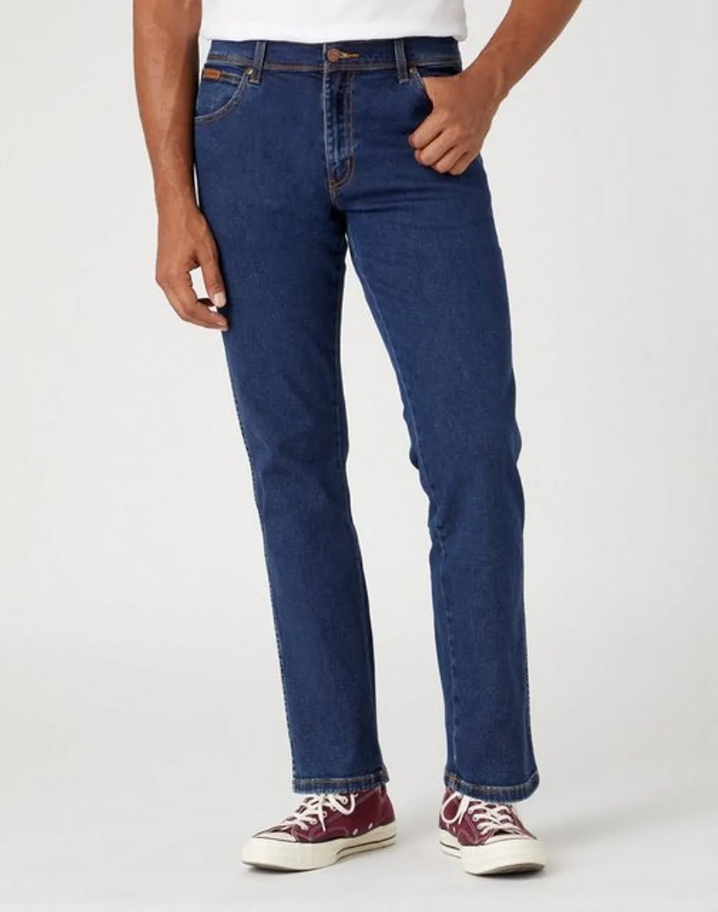 Wrangler Regular-fit-Jeans Hose Wrangler Texas 821, G 44, L 32, F dark stone