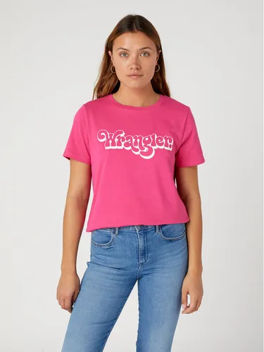 Wrangler T-Shirt W7N4D3P62 112332090 Rosa Regular Fit