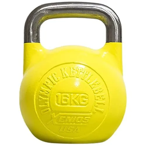 Xenios USA Stahl Russische Girevoy Kettlebell-16 kg-Gelb