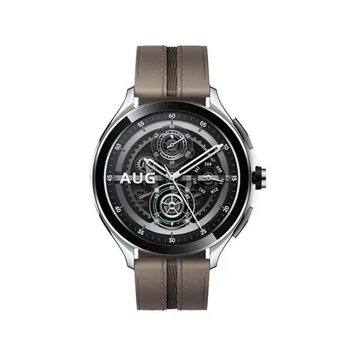 XIAOMI Watch 2 Pro, LTE Smartwatch Aluminium Fluorkautschuk/Leder, 22 mm, Silver