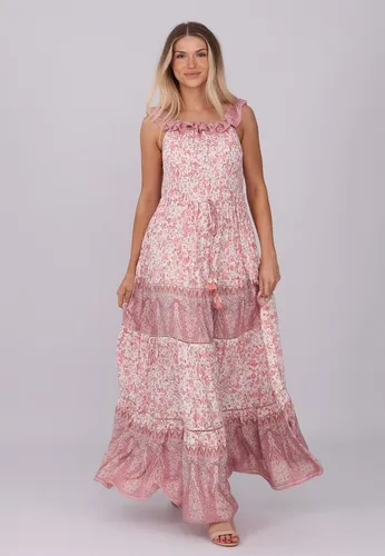 YC Fashion & Style Sommerkleid Maxikleid mit Carmen-Ausschnitt – Sommertraum Alloverdruck, Boho, gemustert