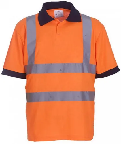 YOKO Warnschutz-Shirt Herren Sicherheits Polo Shirt EN ISO 20471 bis 6XL