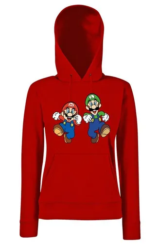 Youth Designz Kapuzenpullover Mario & Luigi Damen Hoodie Pullover mit modischem Print