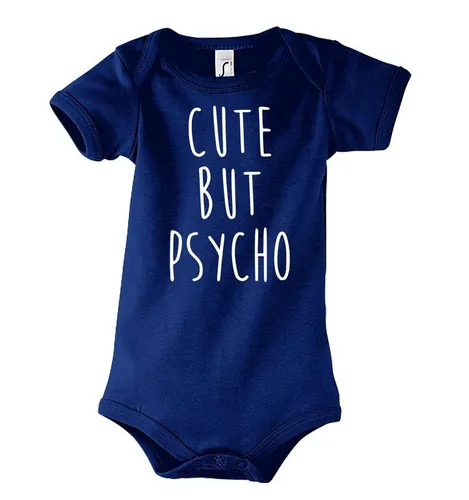 Youth Designz Kurzarmbody Baby Body Strampler Cut but Psycho in tollem Design, mit Frontprint