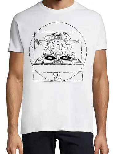 Youth Designz Print-Shirt Da Vinci DJ Herren T-Shirt mit lustigen Logo für Herren