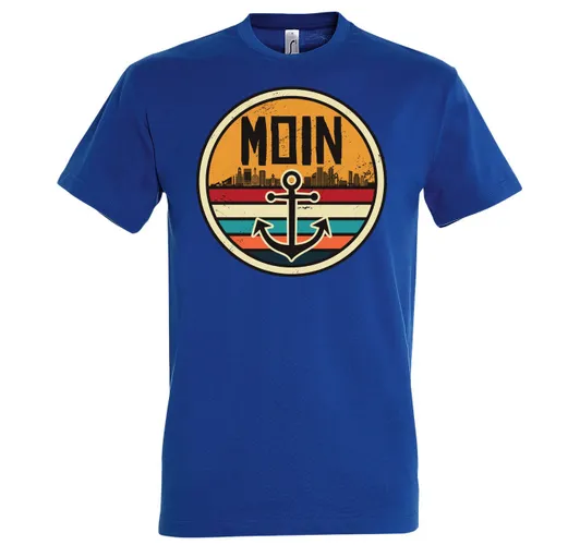 Youth Designz Print-Shirt Moin Spruch Herren T-Shirt mit modischem Anker Logo Print und Spruch