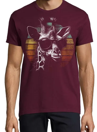 Youth Designz Print-Shirt Retro Giraffe Herren T-Shirt mit lustigen Logo für Herren