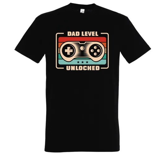 Youth Designz T-Shirt Dad Level Unlocked Herren Shirt mit trendigem Gaming Print