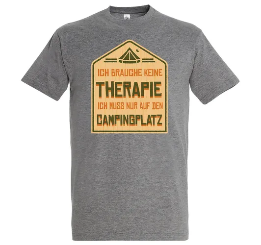 Youth Designz T-Shirt Ich Muss Auf Den Campingplatz Herren Shirt mit lustigem Camping Frontprint