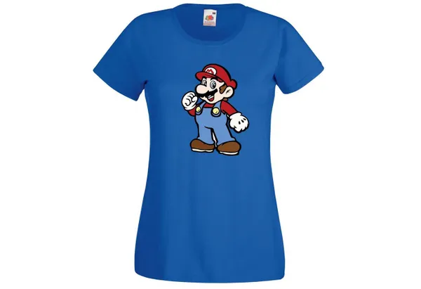 Youth Designz T-Shirt Mario Damen T-Shirt mit Retro Gaming Print