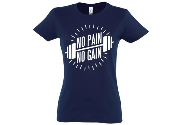 Youth Designz T-Shirt No Pain No Gain Damen Shirt mit trendigem Sport Print