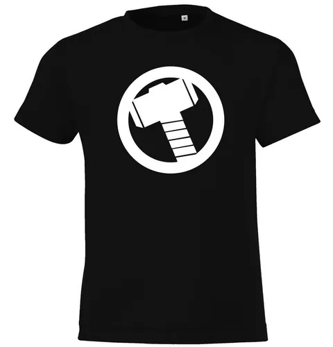 Youth Designz T-Shirt Thor Hammer Kinder T-Shirt mit trendigem Frontprint