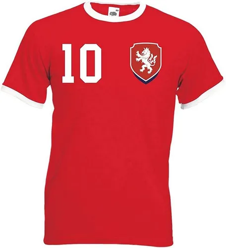 Youth Designz T-Shirt Tschechische Republik Herren T-Shirt im Fußball Trikot Look mit trendigem Motiv