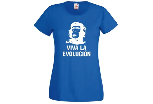 Youth Designz T-Shirt Viva la Evolucion Damen T-Shirt mit trendigem Frontdruck