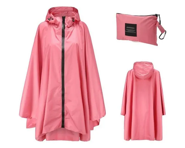 yozhiqu Poncho Lightweight waterproof ripstop hooded poncho for outdoor activities STAY DRY AND COMFORTABLE: Provides waterproof protection and comfor...