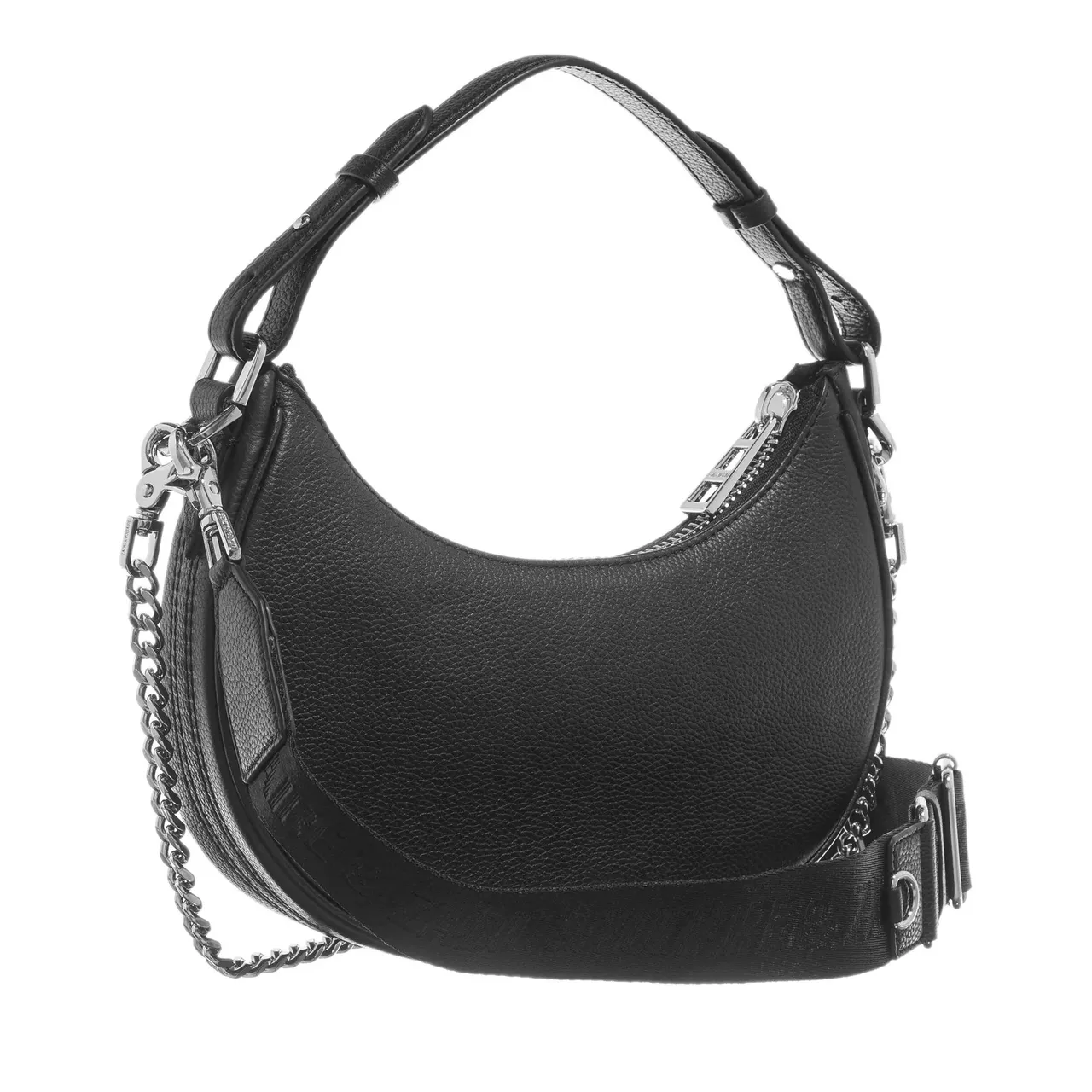 Zadig & Voltaire Hobo Bag - Moonrock Grained Leather - Gr. unisize - in Schwarz - für Damen