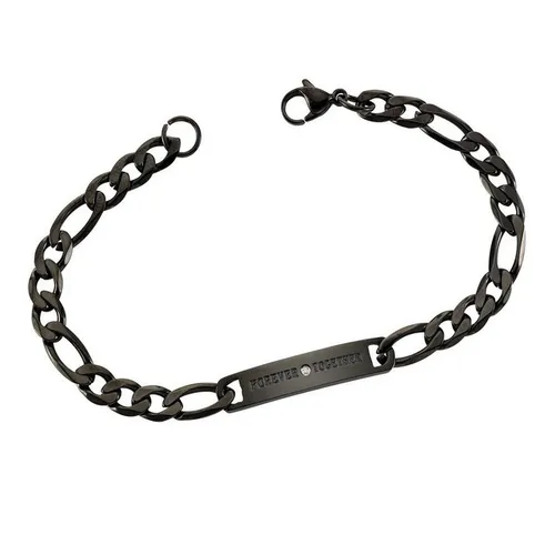 Zeeme Armband Edelstahl Armband PartnerID 20,5cm schwarz