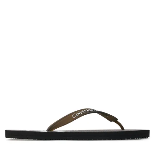 Zehentrenner Calvin Klein Jeans Beach Sandal Glossy YM0YM00952 Black/Grey 0GM