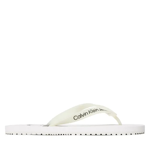 Zehentrenner Calvin Klein Jeans Beach Sandal Monogram Tpu YM0YM00838 White YBR