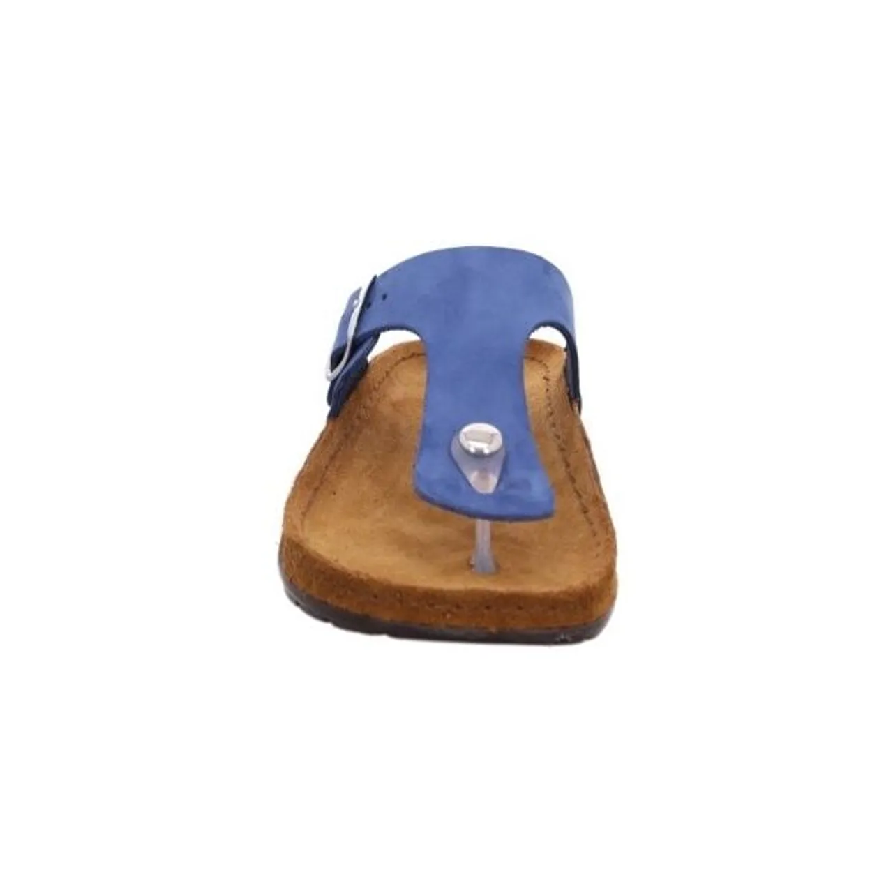 Zehentrenner ROHDE "Rodigo-D" Gr. 37, blau (kobaltblau) Damen Schuhe Strandaccessoires Keilabsatz, Sommerschuh, Schlappen mit Schnallenverschluss