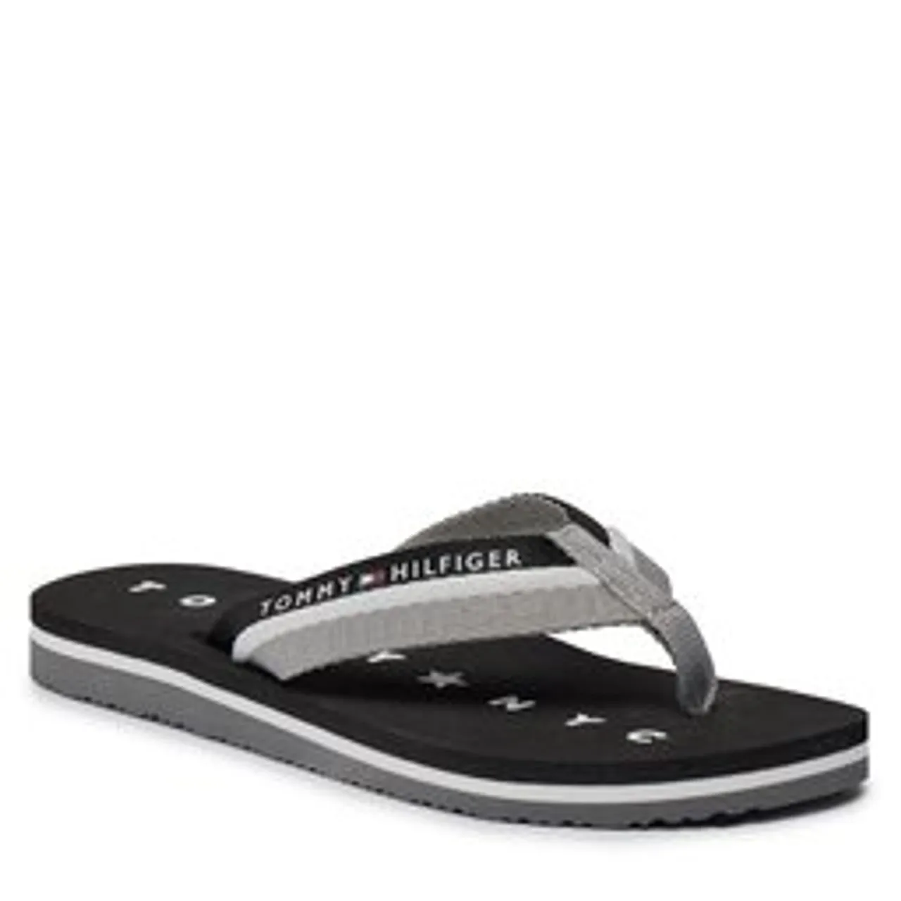 Zehentrenner Tommy Hilfiger Tommy Loves Ny Beach Sandal FW0FW02370 Black 990