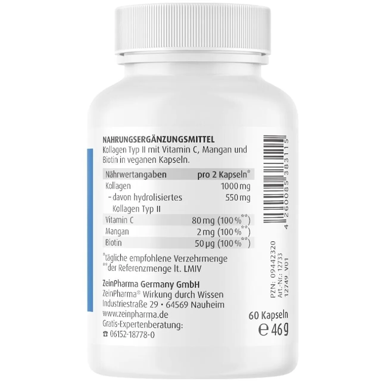 Zein Pharma - COLLAGEN C ReLift Kapseln 500 mg Mineralstoffe