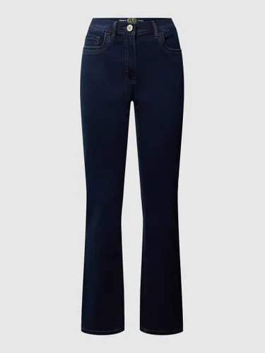 Zerres Coloured Straight Fit Jeans Modell GINA in Marine