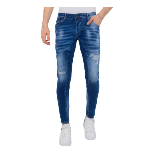 Zerstörte Herren Slim Fit Jeans -1082 Local Fanatic