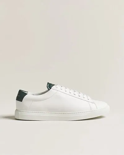 Zespà ZSP4 Nappa Leather Sneakers White/Dark Green