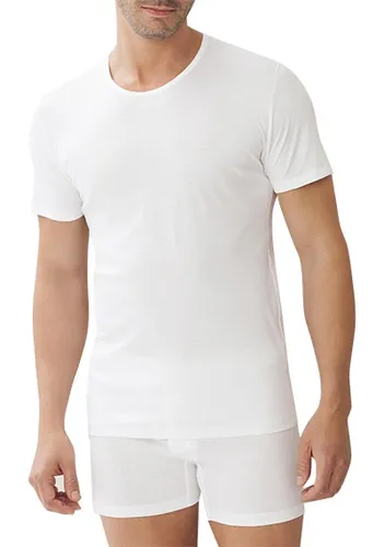 Zimmerli Herren T-Shirt weiß Baumwolle unifarben