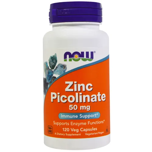 Zinc Picolinate 50 mg (120 Veggie Capsules) - Now Foods