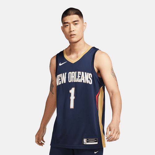 Zion Williamson Pelicans Icon Edition 2020 Nike NBA Swingman Trikot - Blau